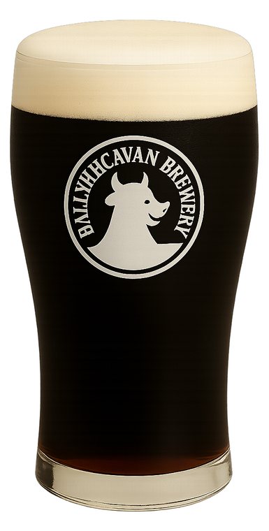 Una pinta di Black Griffin, stout al nitro di Ballykilcavan