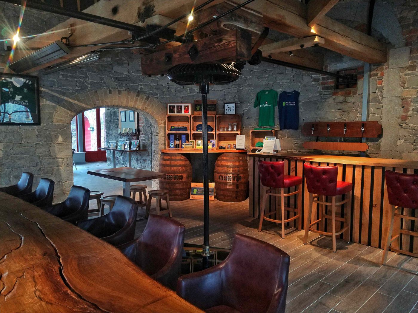 Il bancone del visitor centre di Ballykilcavan