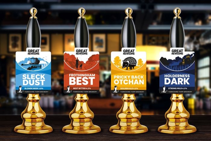 Pompe inglesi con le Real Ale Great Newsome