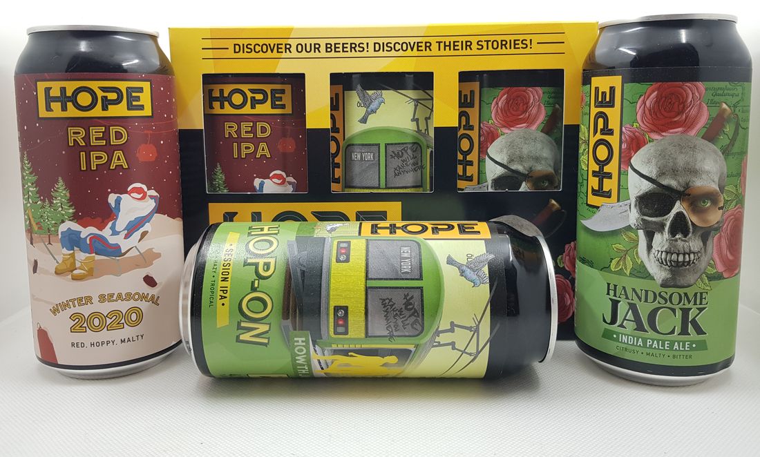 Lattine Hope Beer: Red IPA, Hop-On, Handsome Jack