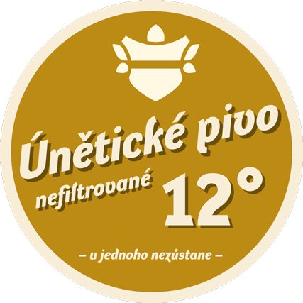 Medaglione da spina Únětické pivo 12°, non filtrata