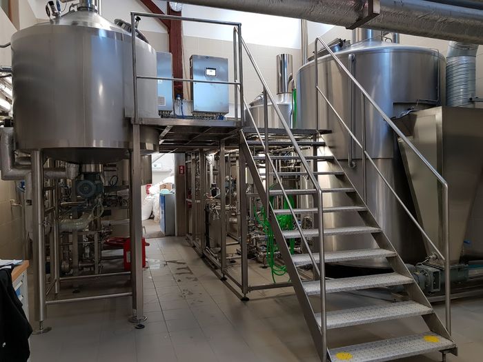 La sala cottura del birrificio di Únětice