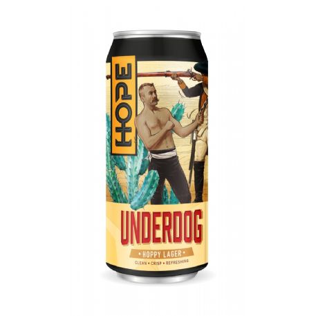 24*44CL HOPE BEER DUBLIN - Underdog Lager  LATTINA 4.8% LATTINA