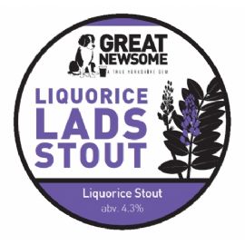 Great Newsome Liquorice Lads Stout CASK 20.5LT 4.3%