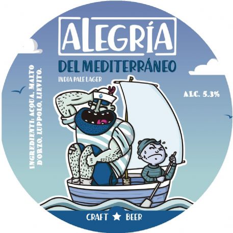 C. ALEGRIA - Alegria Del Mediterraneo Session IPA 30LT 5.7% - GLUTEN FREE