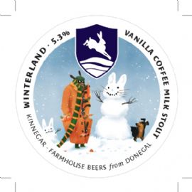 KINNEGAR BREWING WINTERLAND - VANILLA COFFEE MILK STOUT 30LT 5.3%