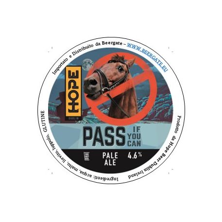 HOPE BEER DUBLIN - Passifyoucan Pale Ale 30LT - LOW CARBONATION 4.6%